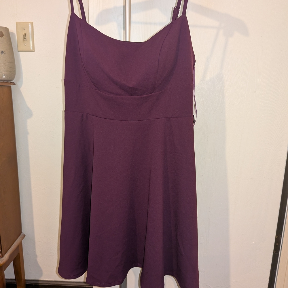City Studio Purple Mini Dress